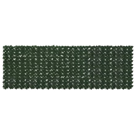 vidaXL - Balkonscherm - met - bladeren - Donkergroen - 300 - x - 100 - cm