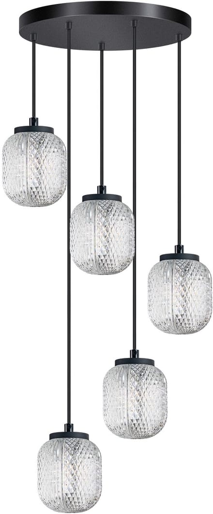 ETH Kristel Hanglamp round 5x G9
