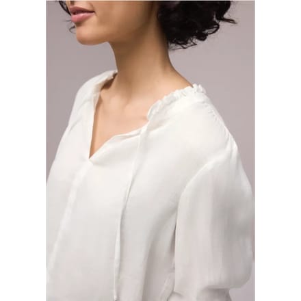 Linnen tuniek met ruches