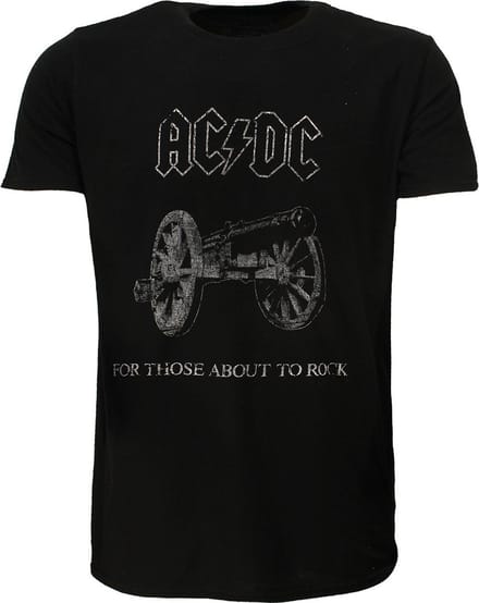 AC/DC For Those About To Rock T-Shirt - Officiële Merchandise - M