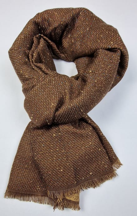 Wintersjaal met gekleurde glitters en 2 kanten / kleuren