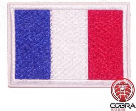 Vlag Frankrijk geborduurde patch embleem | Strijkpatch embleemes | Military Airsoft