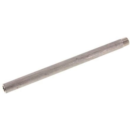 R 1/4'' Buitendraad x 13.5mm RVS Pijpnippel met Las uiteinde 20 Bar DIN 2982 - 200mm