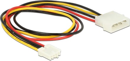 Molex (m) - Floppy (v) voedingskabel - 0,40 meter