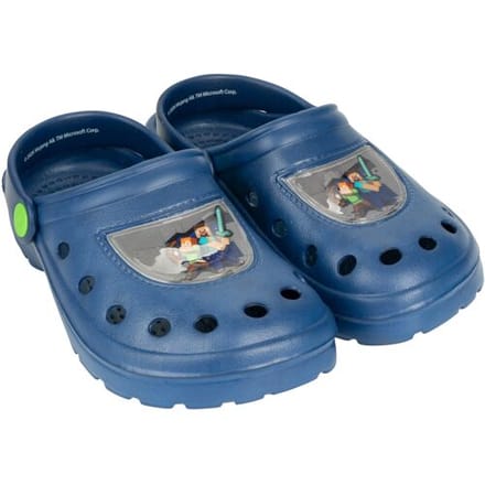 Lizenz Kinder clogs Minecraft (Marineblauw, 27/28)