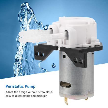 Doseerpomp DIY Peristaltische Slangkop Voor Aquarium Lab Chemische Analyse 12v 3*5 wit