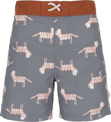 Lässig - UV-Boardshorts voor baby's - Tijger - Grijs - maat 86cm