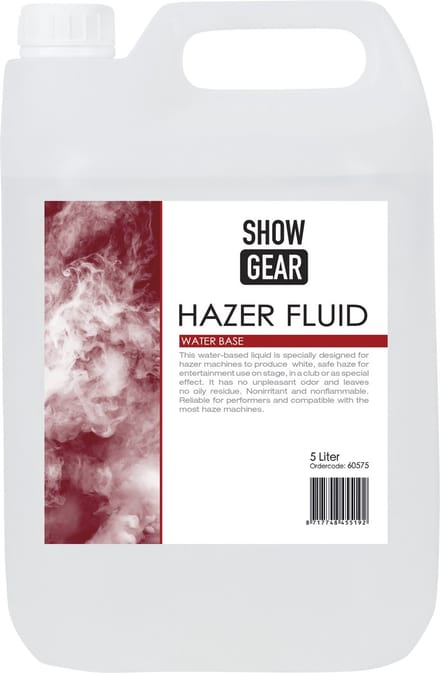 Hazervloeistof Showgear 60575 5L Waterbasis