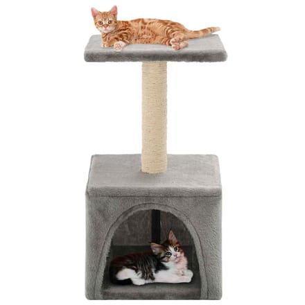 vidaXL - Kattenkrabpaal - met - sisal - krabpaal - 55 - cm - grijs