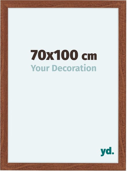 Your Decoration - Fotolijst 70x100 cm - MDF - Walnoot - Como