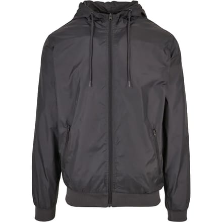 Build your Brand Windrunner Jacket BY016 - Dark Shadow/Dark Shadow - XL