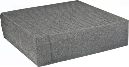 MUSIC STORE 3U Block Foam Rack Drawer Inlay (Grey) - Rack - Laden