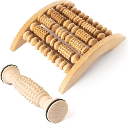 Houten Massage Roller Set voor Voeten en Lichaam - Natuurlijke Hout Roller voor Ontspanning