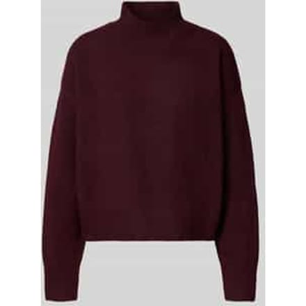 Col-pullover met wol en ronde hals