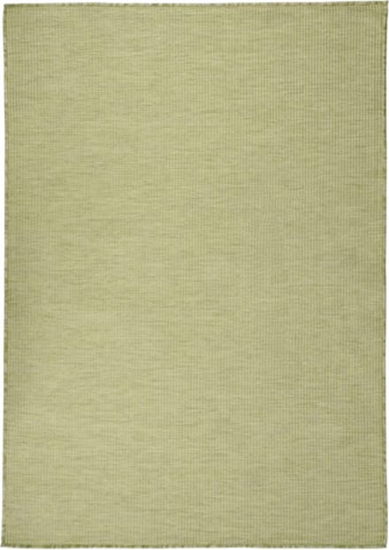 vidaXL Buitenkleed platgeweven 140x200 cm groen