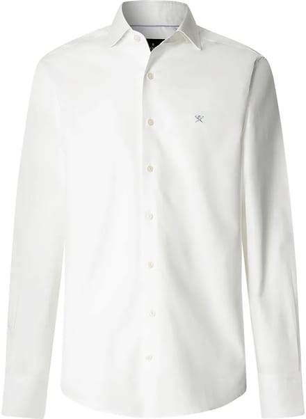 Hackett Ess Texture Overhemd Met Lange Mouwen Wit S Man