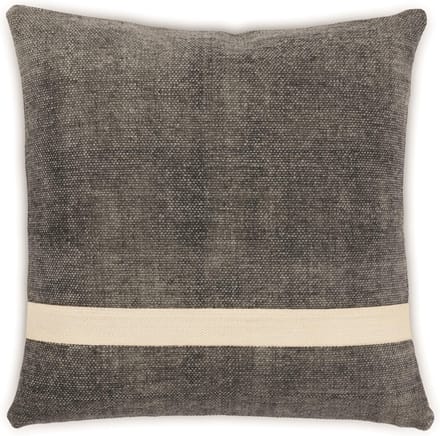 LIGNE PURE Mellow – kussen – katoen – eco – handmade - modern – boho - Grijs Wit – 45x45