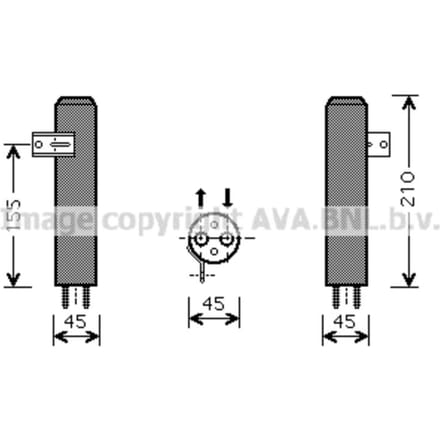 Droger, airconditioningsysteem AVA COOLING HYD157 AVA