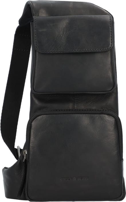 Greenburry Pure Black Leder 30 cm - black