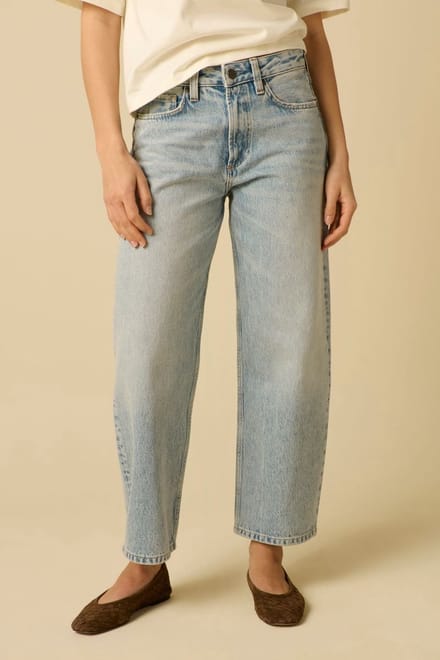 Sissy-Boy - Blauwe mid waist barrel jeans