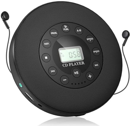 Draagbare CD Speler met Bluetooth, USB en AUX - Compacte Boom Box