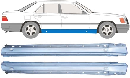 Volledige dorpel voor Mercedes E-Class W124 1984-1996 / Links + Rechts / Set