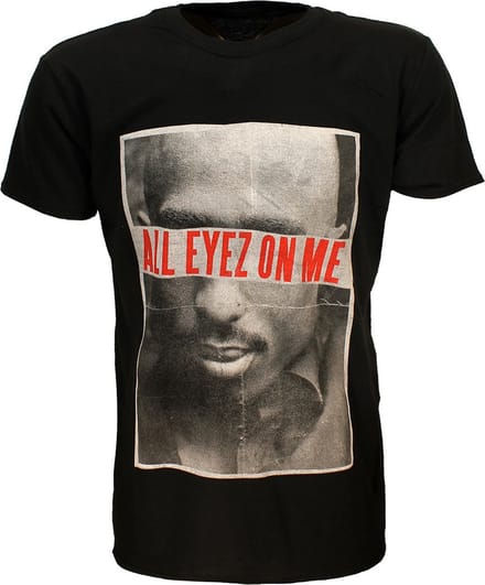 Tupac 2PAC All Eyez T-Shirt - Officiële Merchandise - M