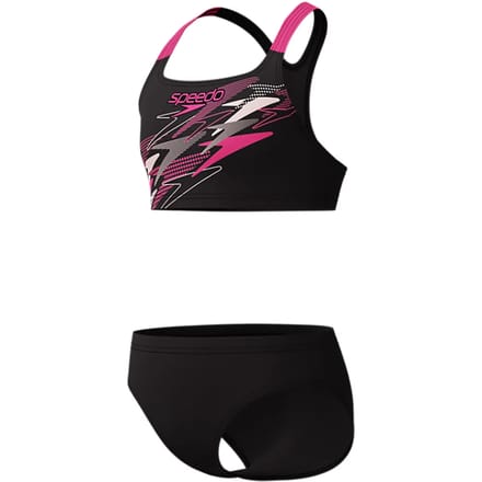2-delig zwempak voor meisjes Speedo Medley Logo Racerback
