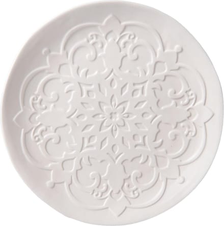 Clayre & Eef Servies Dinerbord Ø 23*2 cm Beige Keramiek Rond Eetbord