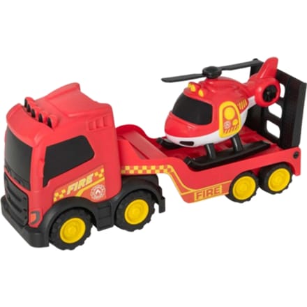 Teamsterz Chunky Trucks Brandweer Transporter met Helikopter