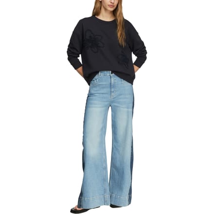 Comma  Sweatshirts Marine Größe: 44 | Longsleeves Outlet | Damen