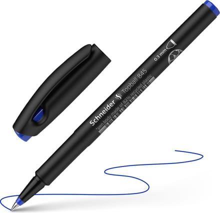 Schneider rollerball - Topball 845 - 0.3mm - blauw