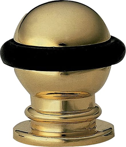 AMIG Deurstopper/deurbuffer - 1x - D22mm - inclusief schroeven - goud