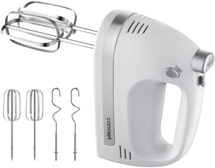 Concept handmixer, 5 snelheden, Turbo-functie, 500 W, wit, SR3390