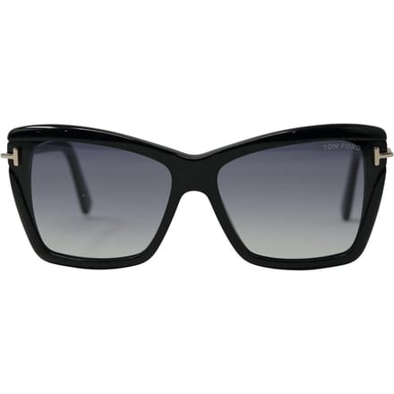 Tom Ford zonnebril leah ft0849 01b glanzende zwarte rookgradiënt