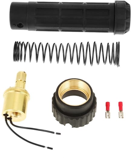 MIG lasfakkel adapter set met messing connector, veer, rubberen handvat en moer voor CO2 toepassingen