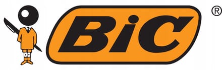 BIC X Pen Chrome Pink Vulpen - Blauw, Ideaal voor School en Kantoor