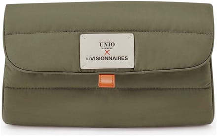 Unio Hamburg x Les Visionnaires toilettas Puffy Unio Cosmetic Bag Deep Forest kaki
