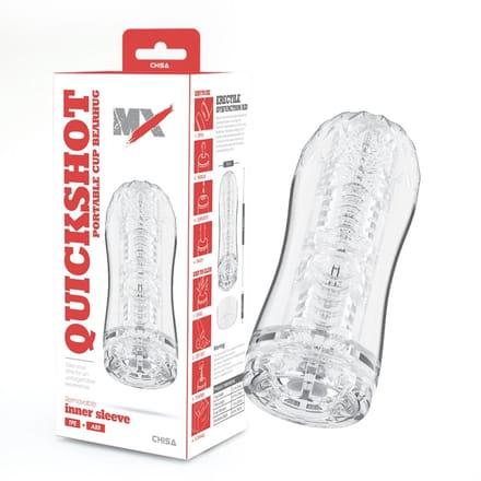 Chisa - Quickshot Portable Cup - Bearhug - Cup Masturbator - Transparant
