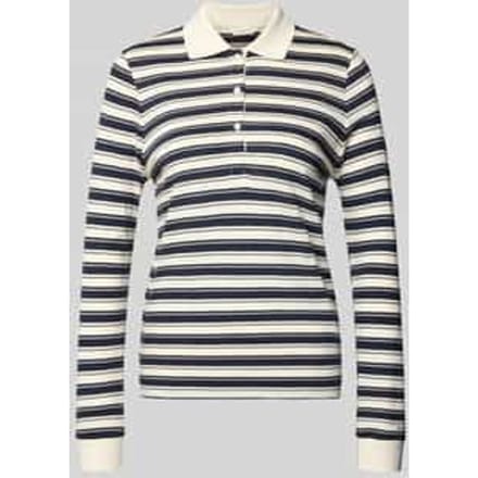 Regular fit poloshirt met streepmotief