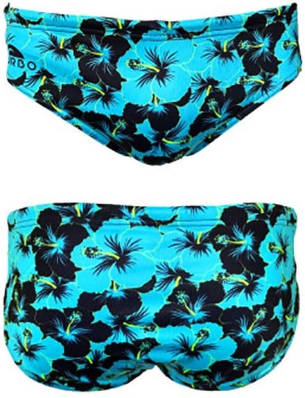 Turbo Fluor Hibis Zwemslip Blauw,Zwart M Man