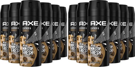 AXE Deodorant / Bodyspray - Collison Leather&Cookies - 12 x 150 ml