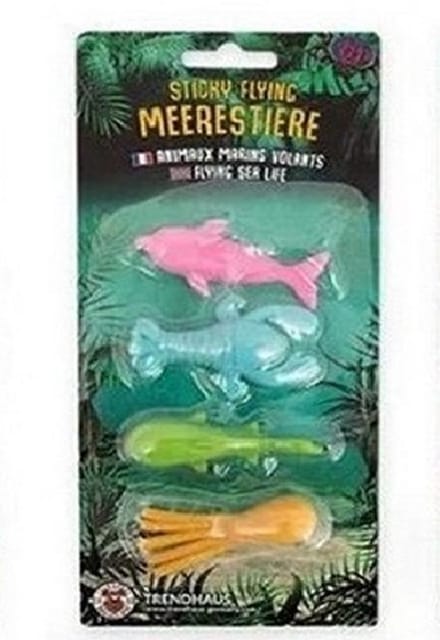 Sticky Flying Sea Life 4 stuks in set