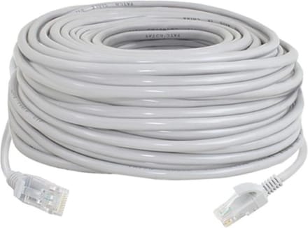 Internetkabel LAN-Kabel 30 Meter - RJ45-RJ45 - Grijs