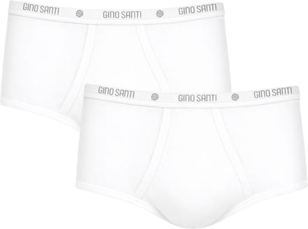 Heren Maxi met Gulp Wit Gino Santi | 2pack men basic slips | Maat M