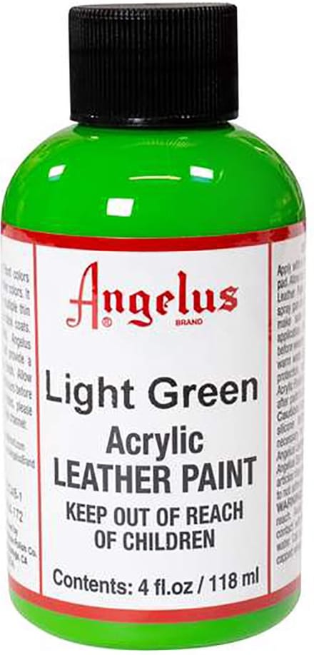 Angelus Leather Acrylic Paint - textielverf voor leren stoffen - acrylbasis - Light Green - 118ml