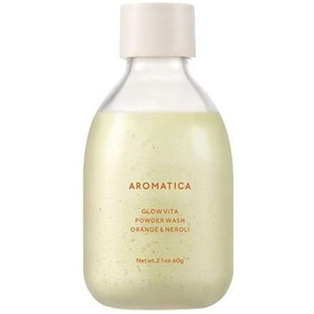 [AROMATICA] Glow Vita Powder Wash Orange & Neroli 60g white