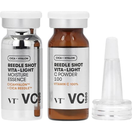 VT Cosmetics, Reedle shot Vita- Light, toning essence, 2-piece kit white