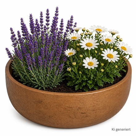 Ethan plantenbak maat: M brons Ø 29 cm - P3039-S1-35