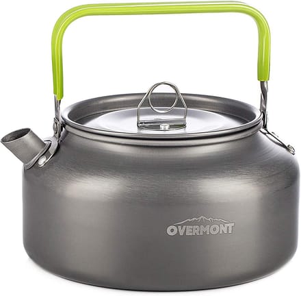 Camping waterkoker aluminium lichtgewicht camping ketel inklapbare handgreep draagbaar 1,2L